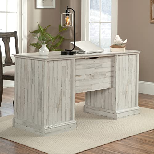 Sauder Barrister Lane Executive Desk, White Plank Finish