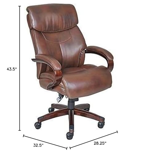 La-Z-Boy Bradley Bonded Leather Executive Chair (Roasted Chestnut)