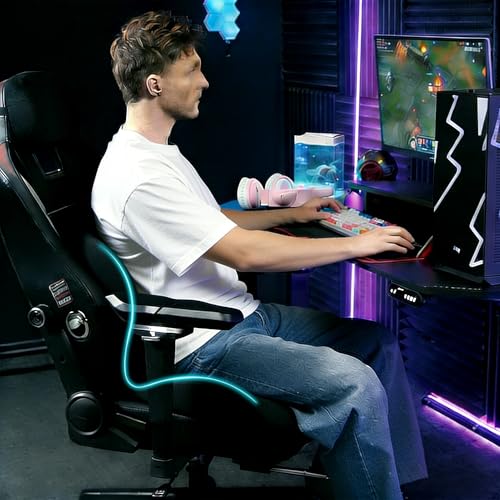 BANKQF Seat Cushion for Office Chair and Car, Lumbar Support Pillow for Office Chair, Memory Foam Ergonomic Seat Cushion for Long Sitting, Back & Tailbone Pain, Sciatica - Black