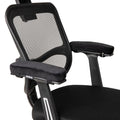 Mind Reader Air-Cloud Memory Foam Armrest Pads, Office & Gaming Chair Arm Rests, Elbow Support with Washable Cover, Black