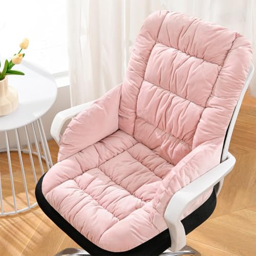 Gujuja Desk Chair Cushion Office Chair Pad with High Back Support Seat Cushion with Non-Slip Bottom for Office Car Home Dining Room Kitchen