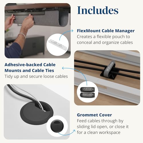 UPLIFT DESK V3 2-Leg Black Laminate Wood Standing Desk – Adjustable Height, Advanced 1-Touch Memory Keypad, Under Desk Cable Management, Wire Grommets & Rocker Board (Black C-Frame, 60 x 30 inch)