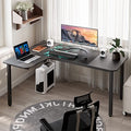 EUREKA ERGONOMIC L Shaped Gaming Desk, 61 Inch Corner Computer Desk, Modern Office Study Writing Desk, Home Gaming Table with Mouse Pad & Cable Management, Sturdy Metal Frame, Easy to Assembly, Left