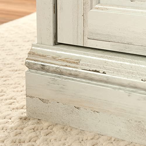 Sauder Barrister Lane Executive Desk, White Plank Finish