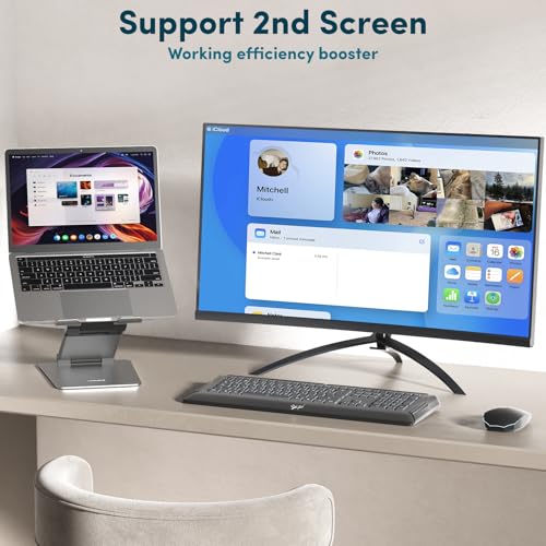 Lifelong Ergonomic Adjustable Laptop Stand for Desk, Extra Tall 20” Height Aluminum Laptop Riser, Portable Foldable Computer Stand, Fits 10-17” Laptops for Office Meetings, Teamwork & Desk Setup