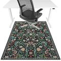 Office Chair Mat for Hardwood Floor & Tile Floor,36"X 48" Heavy Duty Desk Chair Mat for Hard Floors, Under Desk Rug for Rolling Computer Chair,Anti Slip,Low Pile Carpet Floor Protector-Green Grass