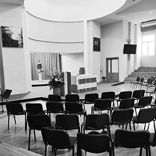VINGLI Waiting Room Chairs, 5-Pack PU Church Conference Stackable, Office Guest Chairs & Reception Stacking Chair for Meeting Room, Office Lobby, Simple&Space-Saving