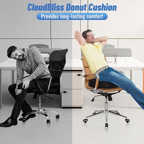 Donut Pillow Stadium Seat Cushion for Tailbone Pain Relief and Hemorrhoids, Memory Foam Seat Chair Cushion for Postpartum Pregnancy, Portable Seat Cushions for Bleachers, Car, Home & Office, Black