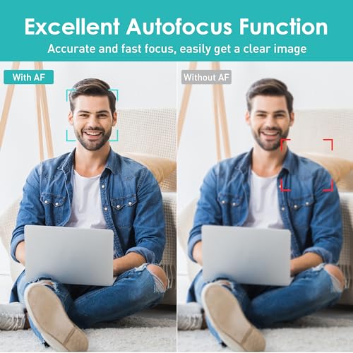 saylas 2K Webcam with Microphone, 78°FOV FHD PC Camera with 2K/30fps, Privacy Cover, Plug & Play USB Web Cam, Autofocus, 1080P/60fps External Webcam for PC, Computer Web Camera for Laptop, Mac, Zoom