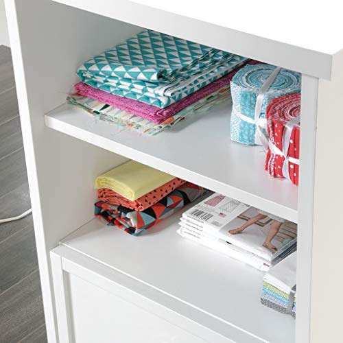 Sauder Craft Pro Series Craft Table/ Pantry cabinets, in White finish