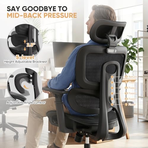 Magshion Mesh Office Chair, Ergonomic Desk Chair, Swivel Executive Chair