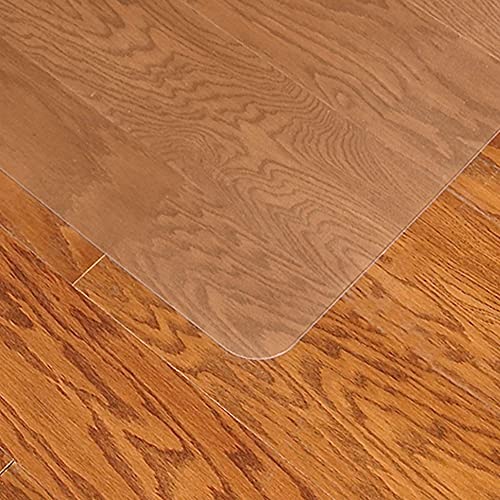 Staples Office Chair Mat, Clear Floor Mats, Hard Floors, Textured Underside, 60 x 46 Inch, Smooth Glide
