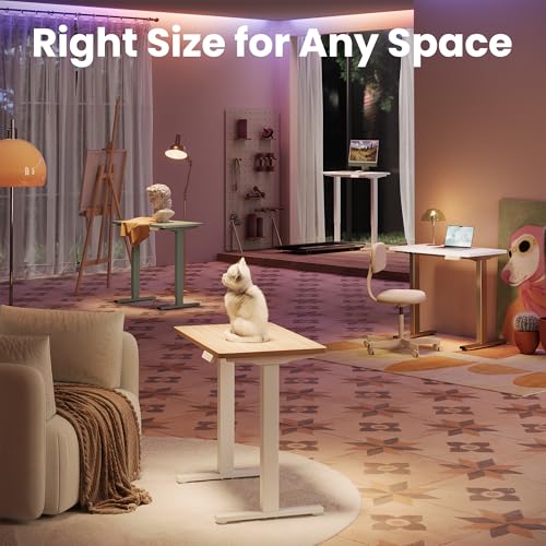 HUANUO 32" Small Electric Standing Desk & Ergonomic Office Chair