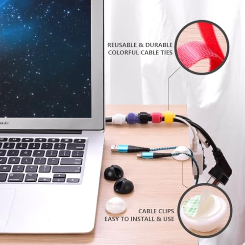 TuweChen Cable Management Box - Large Cable Organizer Box to Hide Wires & Power Strips, TV & Desk Computer Wires, Cord Organizer Box for Home & Office, Black