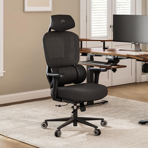 EUREKA ERGONOMIC Typhon Gaming Chair, Ergonomic Office Chair, Home Office Desk Chairs, Gaming Chairs for Adults, Mesh Office Chair, Adjustable Armrest Headrest, Hight Back, BlackBlue