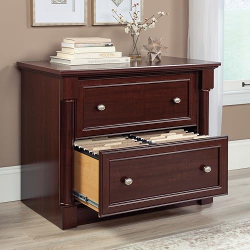 Sauder Palladia File Cabinet with 2 Drawers, Safety Mechanism, Lateral File Cabinet - Select Cherry Finish