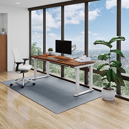 Uplift Bamboo (60 x 30 inch) Electric Standing Desk V3 (Indus.) 4-Leg Adjustable Stand Up Desk, Advanced Keypad, Wire Grommets, Wire Management Tray, Bamboo Rocker-X Board