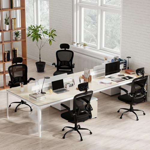 10 Pack Office Chair Ergonomic Desk Chair Comfort Adjustable Height with Wheels，Lumbar Support Mesh Swivel Computer Home Office Chair,Conference Room Chairs