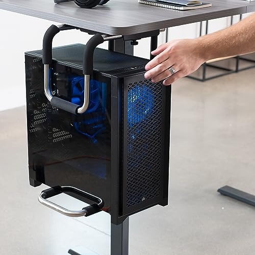VIVO X-Large Heavy Duty Adjustable Computer CPU Tower Stand with Secure Locking, Holds up to 66 lbs, MOUNT-PC04L