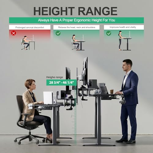 JWX Dual Motor Standing Gaming Desk with Aluminum Alloy Led Lights, 72'' Wing Shaped Large Gaming Studio Music Desk with Slot Design Shelves, for Streamer, Social Media Influencer & Music Recording