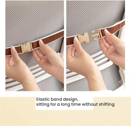 UEncounter Desk Chair Cushion Office Chair Cushion Seat Cushion with Back Support Integrated Pad with Fixed Band for Sedentary Individuals