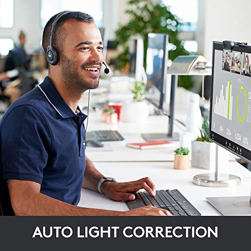 Logitech C270 Webcam, 720p, Widescreen Video Calling, Light Correction, Noise-Reducing Mic, Works with Zoom, Nintendo Switch 2’s New GameChat Mode, PC/Mac/Laptop/MacBook/Tablet - Black