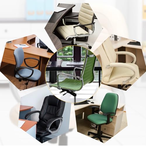 Classicseali 2pcs Office Chair Armrest Covers, Arm Rest Covers for Office Chair,with Zipper, Stretchable Chairs Arm Pads, Black Armrest Cover for Chairs
