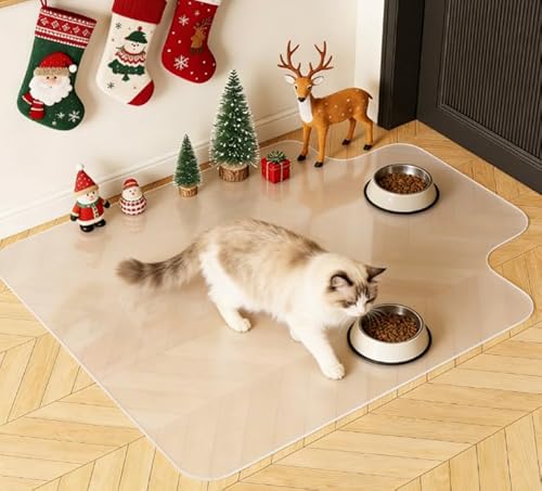 Yecaye Desk Chair Mat for Hardwood Floor, 48"×36" Office PVC Computer Chair Mat, Floor Protector for Rolling Chairs