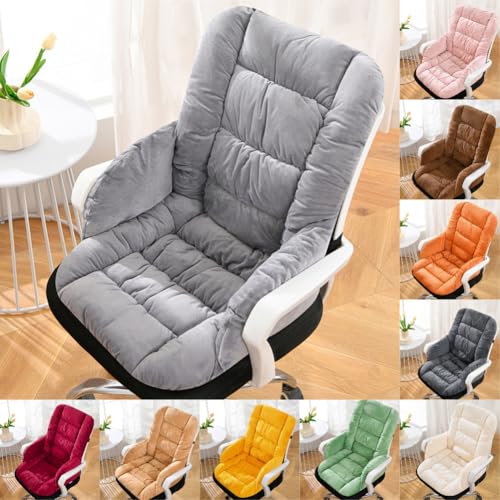 Gujuja Desk Chair Cushion Office Chair Pad with High Back Support Seat Cushion with Non-Slip Bottom for Office Car Home Dining Room Kitchen