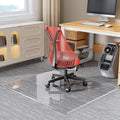55“x46” Beveled Edge Tempered Glass Chair Mat, 5MM Thick, 1000Lbs Weight Capacity, Clear Ultra-Smooth, Suitable for Hardwood Floors & Carpet, Anti-Scratch Anti-Yellow, Home Office Use