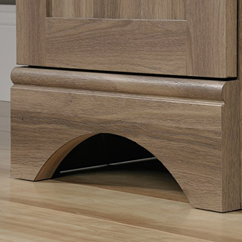 Sauder Harbor View Computer Desk, 66.14"D x 66.14"W x 30.28"H , Salt Oak finish