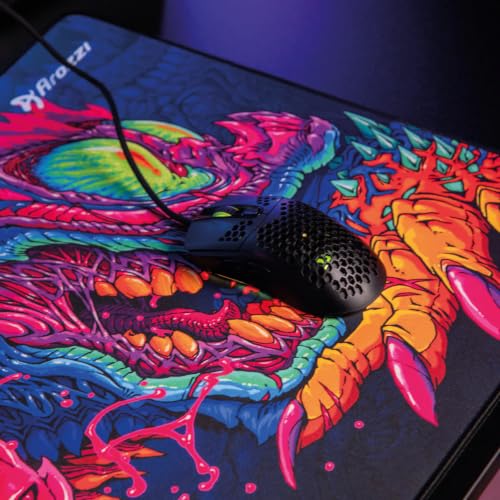 Arozzi Zona Gaming Mousepad, Brock Hofer Edition, Extra Large Desk Mat, Dragon Art Design