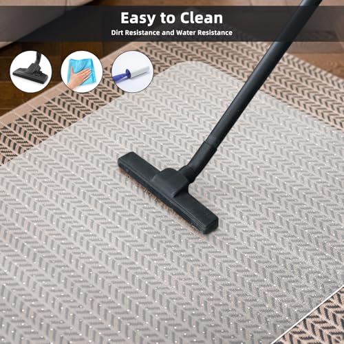 YumHome Office Chair Mat for Carpet Floor, Heavy Duty Desk Chair Mat for Low/No Pile Carpeted Floors, Anti Slip Carpets Protector for Home Office (48" x 30")