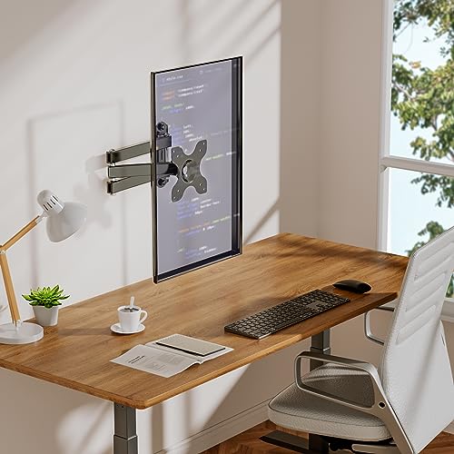WALI Bundles-TV Wall Mount and Desk File Organizer, 4 Tier Desktop Paper Letter Tray Organizer with Drawer and 2 Pen Holders (1330LM+DO005DH-B)