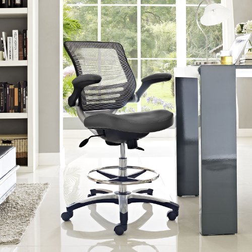 Modway Adjustable Edge Drafting Chair, Gray (EEI-211-GRY)…