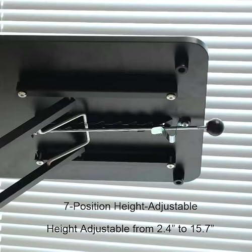 VebaCidi Height Adjustable Sit to Stand Desk Riser, Compact Standing Desktop Converter for Monitor or Laptop, Black