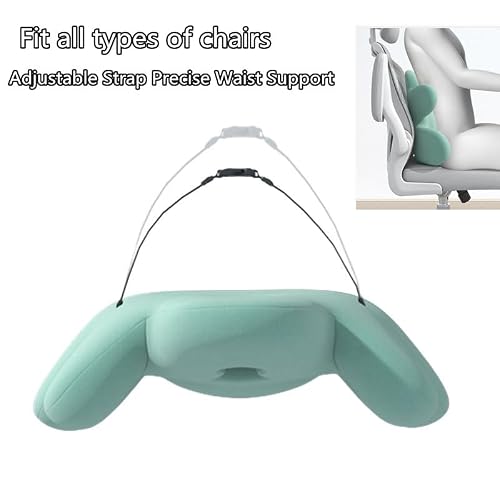 Sothuba Lumbar Support Pillow for Office Chair, Back Pillow Lumbar Support for Car, Chair, Sofa - Improve Lower Back Pain Relief & Sitting Posture, Memory Foam Back Cushion for Long Sitting (Pink)