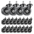 ASHGOOB Office Chair Wheels, Set of 20 Caster Wheels Office Accessories, 3 Inch Heavy Duty Casters for Chairs to Replace Office Chair Mats, Smooth & Quiet Universal Fit for Most Chairs(20 Pack)
