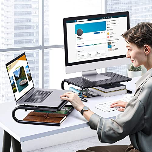HUANUO Monitor Stand Riser, Ergonomic Seat Cushion