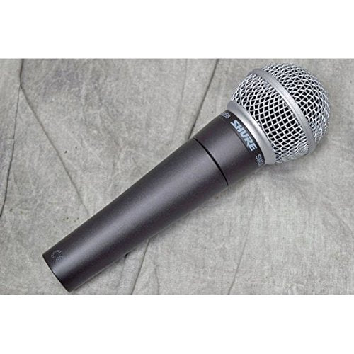 Shure SM58S Dynamic Vocal Microphone with On/Off Switch, Cardioid Pattern, Built-in Pop Filter, for Live & Studio Performance Mic for Singers, Speakers & Stage Use, Black