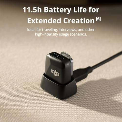 DJI Mic Mini (2 TX + 1 Mobile RX), Wireless Lavalier Microphone for iPhone 17/16/15 & Android/PC/Tablet, Plug-and-Play, 300m Transmission, Ultralight, Active Noise Cancelling, YouTube, Vlog, Streaming