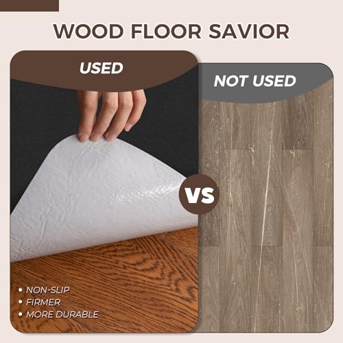Office Chair Mat,Hardwood Floor Chair Mat Suitable for Hardwood and Tile Floors,Large Non-Slip Floor Protection Mat,Does Not Pill,Black(36"x48")