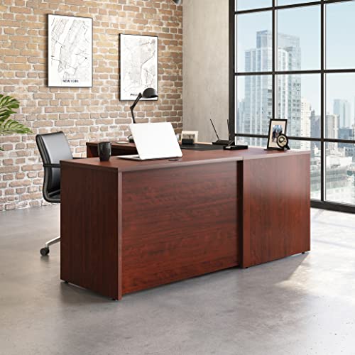 OfficeWorks by Sauder Affirm 72 X 72 Shell, 42'' Return Ste, L: 71.10'' x W: 71.18'' x H: 29.29'', Classic Cherry Finish