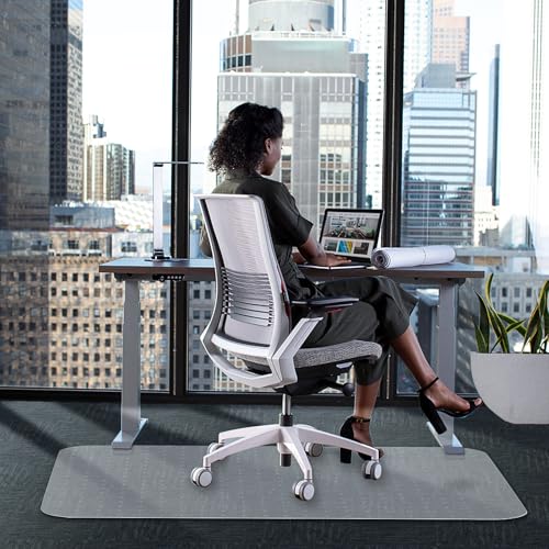 WASJOYE Chair Mat for Carpet, Office Chair Mat for Carpet, Thick Desk Chair Mat with Non-Slip Studded for Home and Office Low Pile Carpet, 36" x 48" Rectangle for Carpet