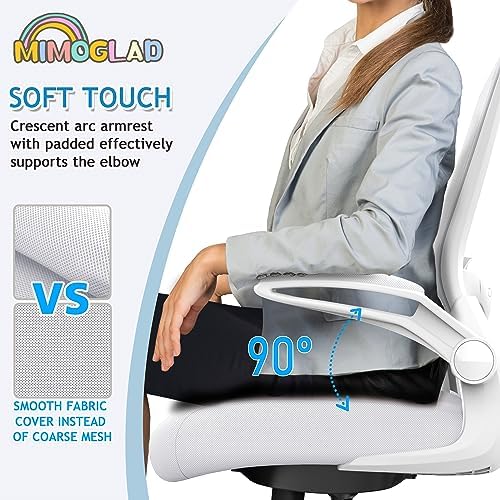 Mimoglad Ergonomic High Back Mesh Office Chair, Adjustable Lumbar Support, Thickened Seat Cushion