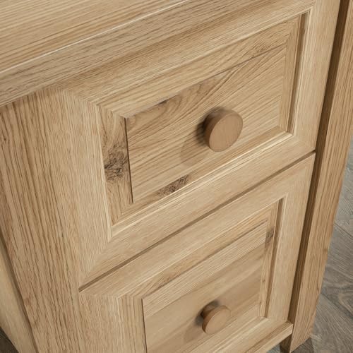 Sauder Hillmont Farm L Desk, Timber Oak Finish