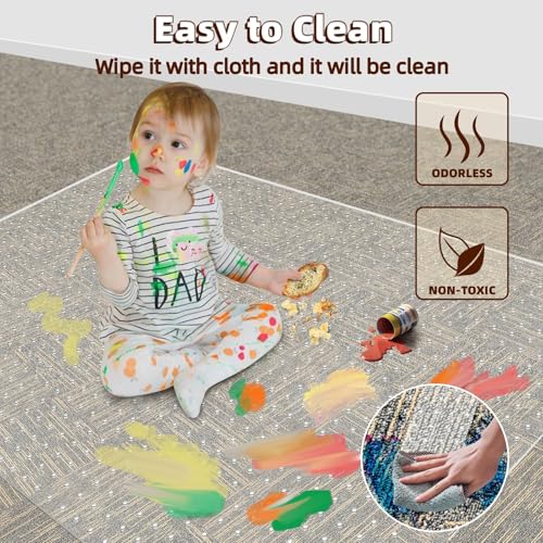 Office Chair Mat Carpet Protector: 36" x 48" Plastic Heavy Duty Computer Desk Mats with Lip for Low Flat and No Pile Carpeted Floor - Clear Rug Pad for Rolling Chairs Work Home Gaming Convex Shape
