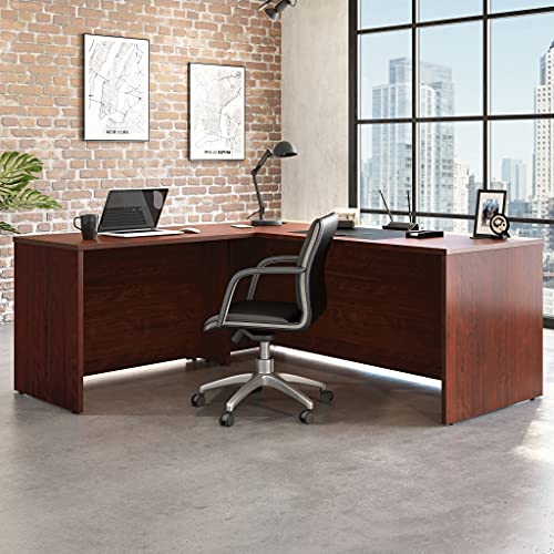 OfficeWorks by Sauder Affirm 72 X 72 Shell, 42'' Return Ste, L: 71.10'' x W: 71.18'' x H: 29.29'', Classic Cherry Finish