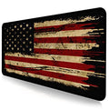 US Flag Anti Slip Waterproof Mouse Mat, Laptop and Home Office Desk Mat