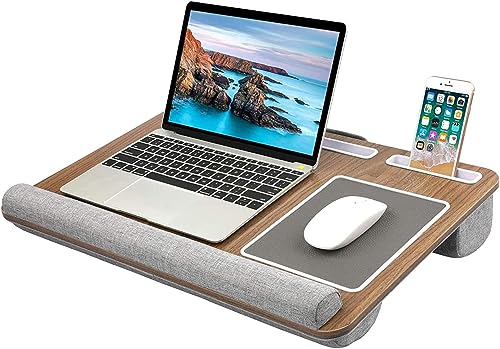 HUANUO Lap Desk for Couch, Laptop Stand with Phone Holder, Laptop Bed Desk for Sofa, Computer Lap Tray